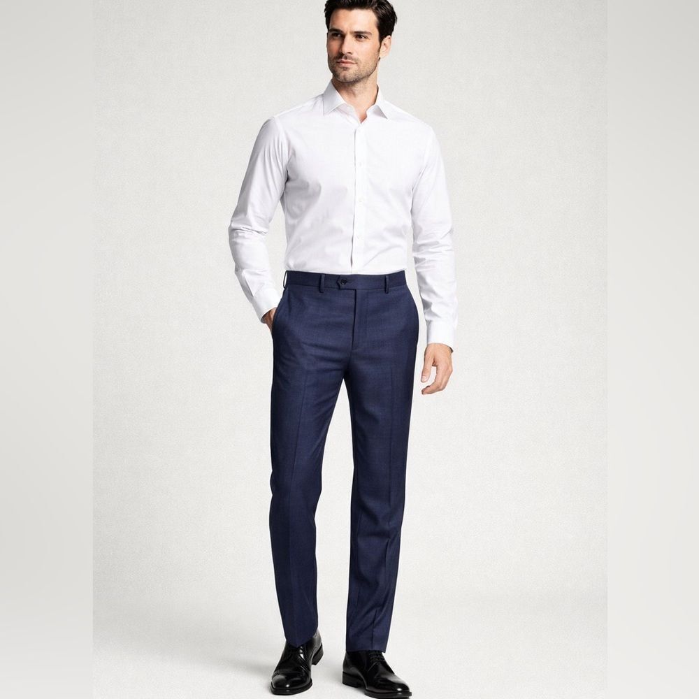 NWT- Michael Kors Passport Collection Classic Fit Dress Pants – Navy – 32x32